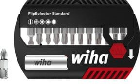 Wiha Bit Set FlipSelector Standard 13-tlg. in Schwarz mit magnetischem Bithalter und 25 mm Bits - Bild 1