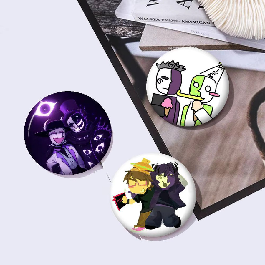 Anstecknadel Noli und 007n7 Fanart Anime, Unisex - Bild 2