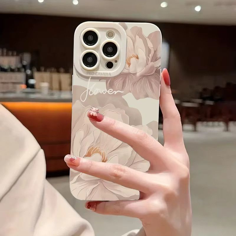 Samsung Handyhülle mit Ölgemälde-Blumen-Design in Multicolour für Galaxy S26 S25 S24 S23 S22 S21 Ultra Plus FE und A56 A55 A54 A53 A36 A35 A34 A26 Note 20 Cover - Bild 3