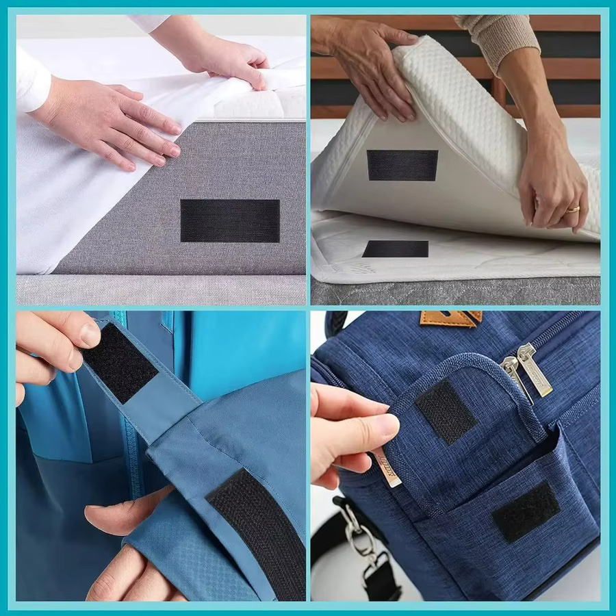 Selbstklebendes Klettband aus Nylon in Schwarz oder Weiß für DIY-Bastelarbeiten - Bild 4