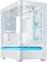Asus PRIME AP202 TG ARGB Tower-Gehäuse in Weiß mit USB-C und Micro-ATX Unterstützung - Bild 1