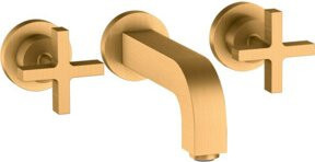 Hansgrohe Axor Citterio Fertigmontageset Waschtischarmatur mit Einhebelmischer in Gold - Bild 1