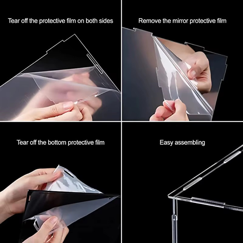 Staubdichte Acryl Vitrine Box in Transparent für Sammlerstücke und Spielzeug Modelle - Bild 4