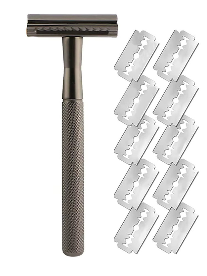 Manueller Rasierer für Herren aus Metall - Bild 6