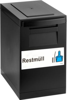 Modul-Sammelbox WSB Nord Sued schwarz mit Deckel und Griffen, B/T/H: 35,0 x 30,0 x 20,0 cm - Bild 1