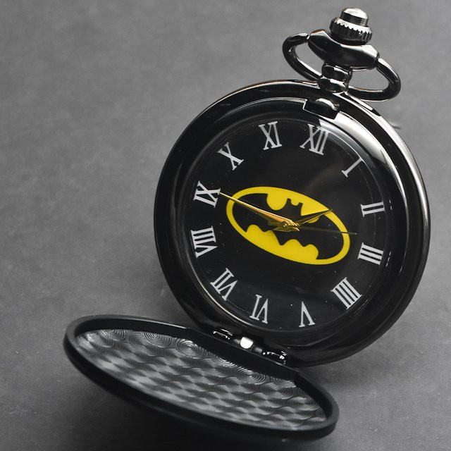 Bandai Taschenuhr Quarz, Batman, Schwarz, Unisex - Bild 1
