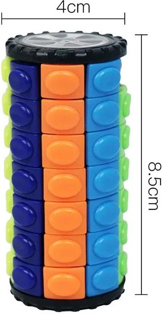 XDR IQ Puzzle Spielzeug 3D 7 Ebenen Drehen Schieben Zylinder ab 3 Jahren - Bild 1