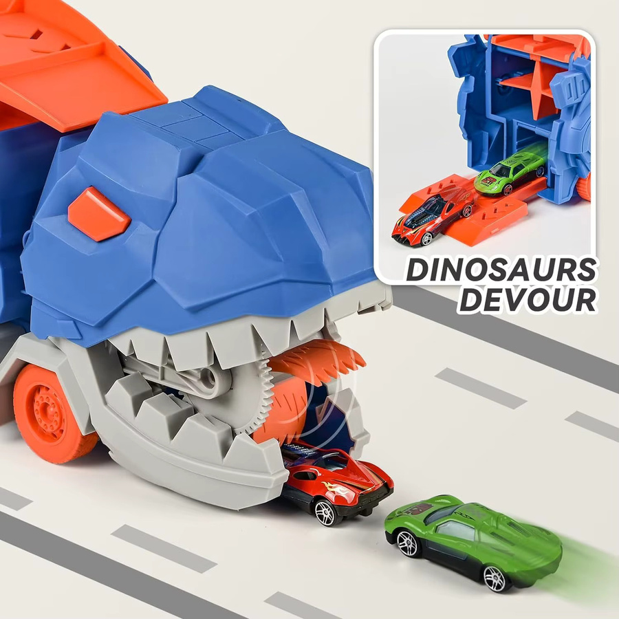 Transport-Dinosaurier-LKW, Dinosaurier, Fahrzeuge, 4 Legierung Buggys - Bild 4