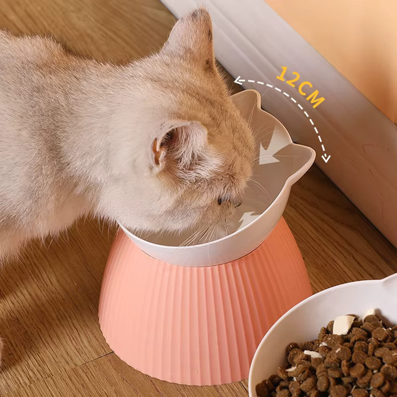 pawstrip Erhöhter Katzennapf mit Nackenschutz in Purple, abnehmbarer Futternapf für Kätzchen und Katzen - Bild 2