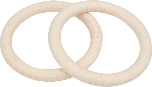 VBS Holzringe aus Buchenholz in Natur Beige, Durchmesser: 10 cm, 2 Stück - Bild 1
