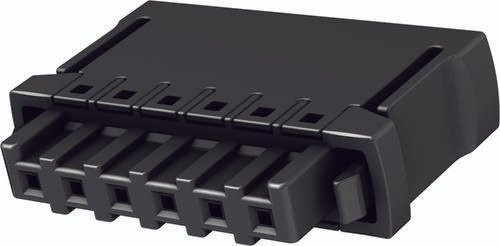 HARTING Leiterplattensteckverbinder 14310913101000, 1 Reihe, Schwarz, Messing - Bild 1