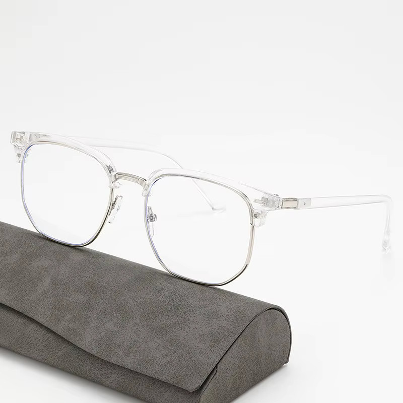 DIXSG Korrektionsbrille Halbrand, Blaulichtfilter, transparent, Herren - Bild 2