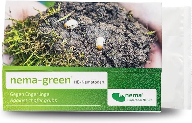 nema-green biologisches Nematoden-Mittel gegen Engerlinge mit 50 Mio. Nematoden für deinen Rasen - Bild 1