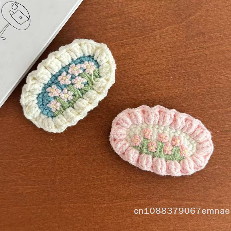ZYAS Haarspange, Blumen-Strick, Mädchen und Babys - Bild 1