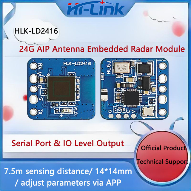 Hi-Link HLK-LD2416 24G Radar-Modul zur Erkennung von menschlicher Anwesenheit in Blau - Bild 1