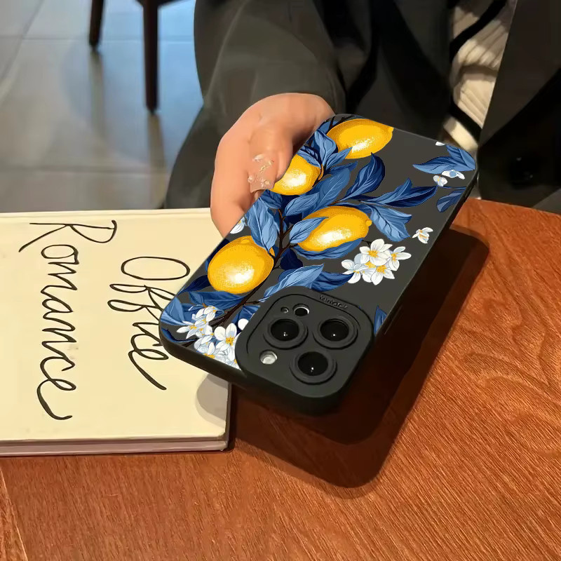 NE Soft Cover Handyhülle mit Sommer Obst Zitrone Blume Design für Xiaomi Poco F6 F5 X5 M6 X7 Pro Mi 15 14T 13T 12T Pro 14 13 11 Lite 5G in Multicolour - Bild 4