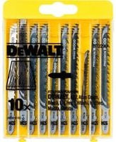 DeWalt Stichsägeblatt-Set DT2290-QZ aus HCS für Holz und Kunststoff, 10-teilig - Bild 1