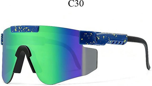 Paslu Sonnenbrille, Unisex, Vollrand, Kunststoff, Multicolour - Bild 1