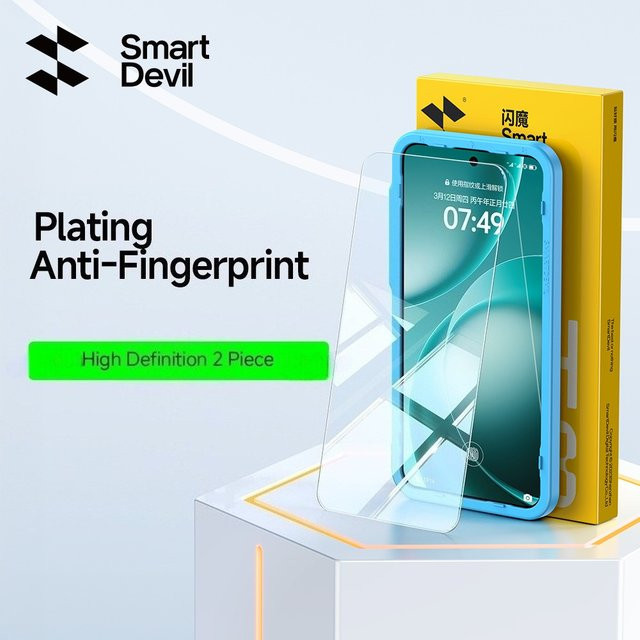SmartDevil 2 Stück Displayschutzfolie aus klarem Hartglas für OPPO Find X9 Ultra, OPPO Find X9S Pro und OPPO Reno 15 Pro, kratzfest und transparent - Bild 1