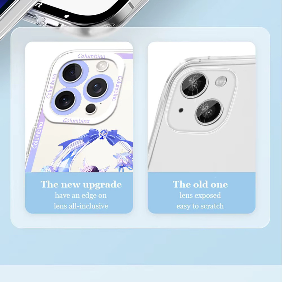 Genshin Impact Columbina Handyhülle für Samsung Galaxy S26 S24 S25 S24 Ultra S24 Plus S24 FE S23 S23 Ultra S23 Plus S23 FE A57 A54 Transparente Schutzhülle - Bild 3