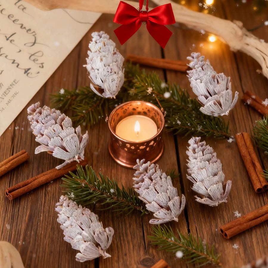 Künstliche Tannenzapfen von smr für DIY-Geschenke, Weihnachtsbaum-Dekoration und Scrapbooking - Bild 2