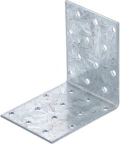 BGS Do it yourself Winkelverbinder galvanisiert silber B/H/T: 80 x 80 x 60 mm - Bild 1