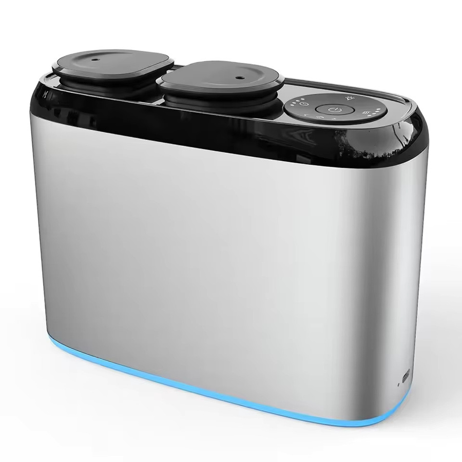 NAMSTE Dual-Düsen-Aroma-Diffusor in Silber, elektrischer Duftspender mit Bluetooth-Steuerung für ätherische Öle, ohne Wasser, 4000 mAh, 100 m³ - Bild 6