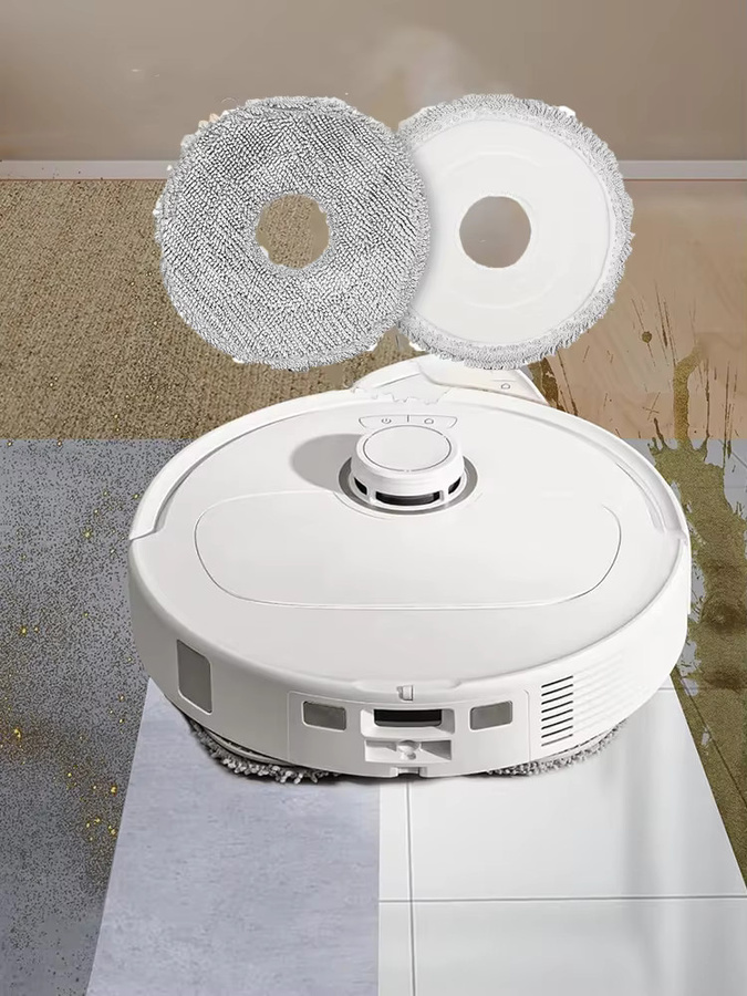6 Stück Wischtücher für Dreame L10s Ultra Gen 2, L10s Pro Ultra Heat, X40, X50 Ultra Complete sowie Mova E30 Ultra, P50 Pro Ultra und L10 in Weiß - Bild 4