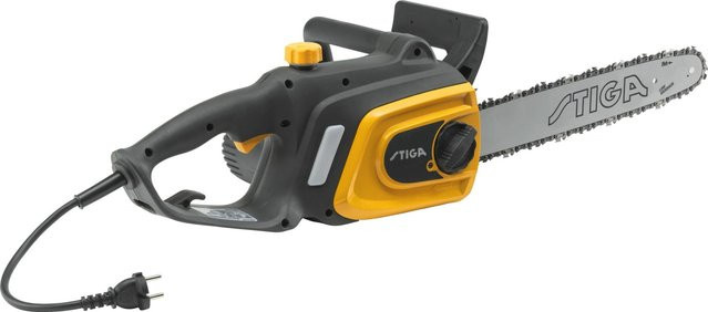 Stiga Elektro-Kettensäge CS 118c in Gelb mit 1800 W und 35 cm Schwertlänge - Bild 1