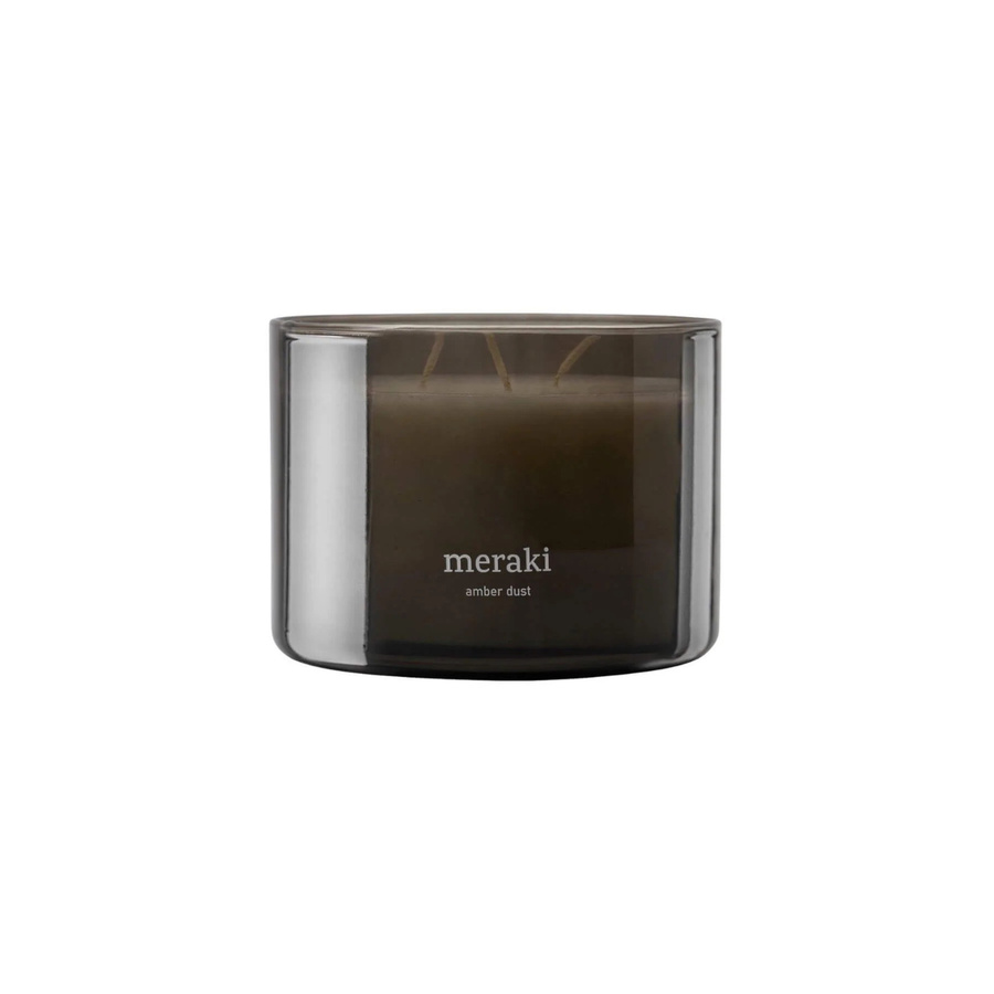 Meraki Duftkerze Amber Dust mit warmem und holzigem Duft, Braun, 340 g - Bild 1