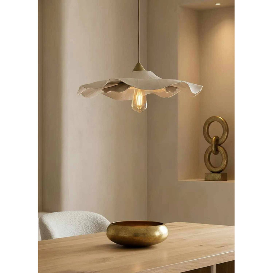 Opviq Pendelleuchte aus Kunststoff in Weiß, modern, E27, Höhe: 80 cm, Breite: 58 cm, Tiefe: 58 cm - Bild 2