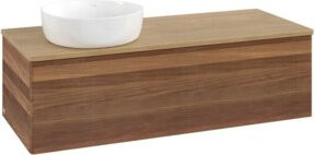 V&B Waschtischunterschrank Antao mit Beleuchtung, Farbe Eiche Honig, B/T/H: 120 x 50 x 36 cm - Bild 1