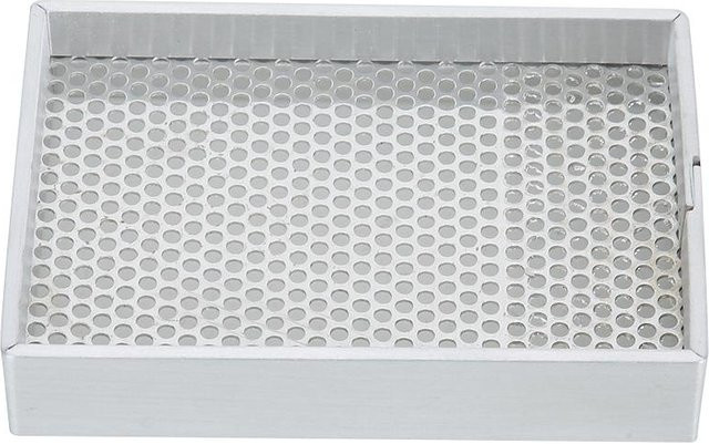 Neoglint Aufbewahrungstablett aus Aluminium und Stahlgitter in Grau für Uhrenteile und Reinigungswerkzeuge B/T/H: 9,5 x 6,5 x 9,5 cm - Bild 1