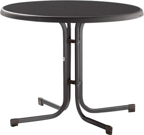 SIEGER Klapptisch Boulevard mit Mecalit-Pro Tischplatte in Silber, B/H/T: 86 x 72 x 86 cm - Bild 1