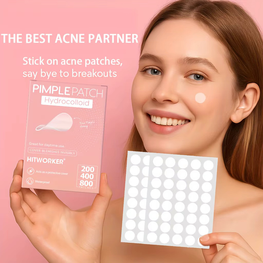 HITWORKER Akne-Pflaster, 800 Stück, Hydrokolloid, Unisex - Bild 2