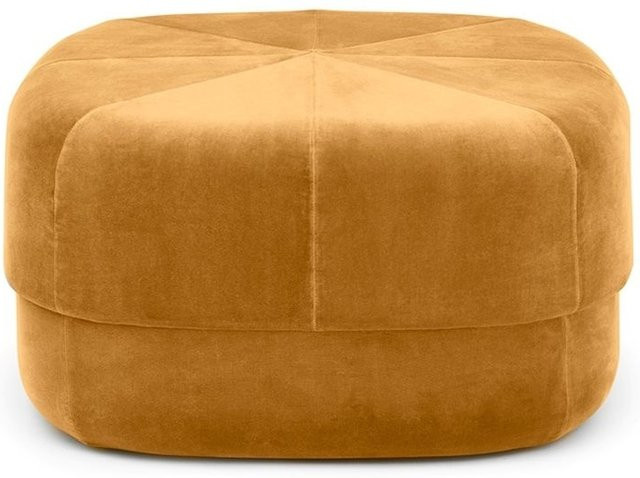 Normann Copenhagen Circus Hocker in Gelb mit Veloursstoff - Bild 1