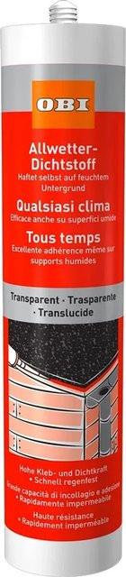 OBI Allwetter Dichtstoff Transparent 310 ml - Bild 1