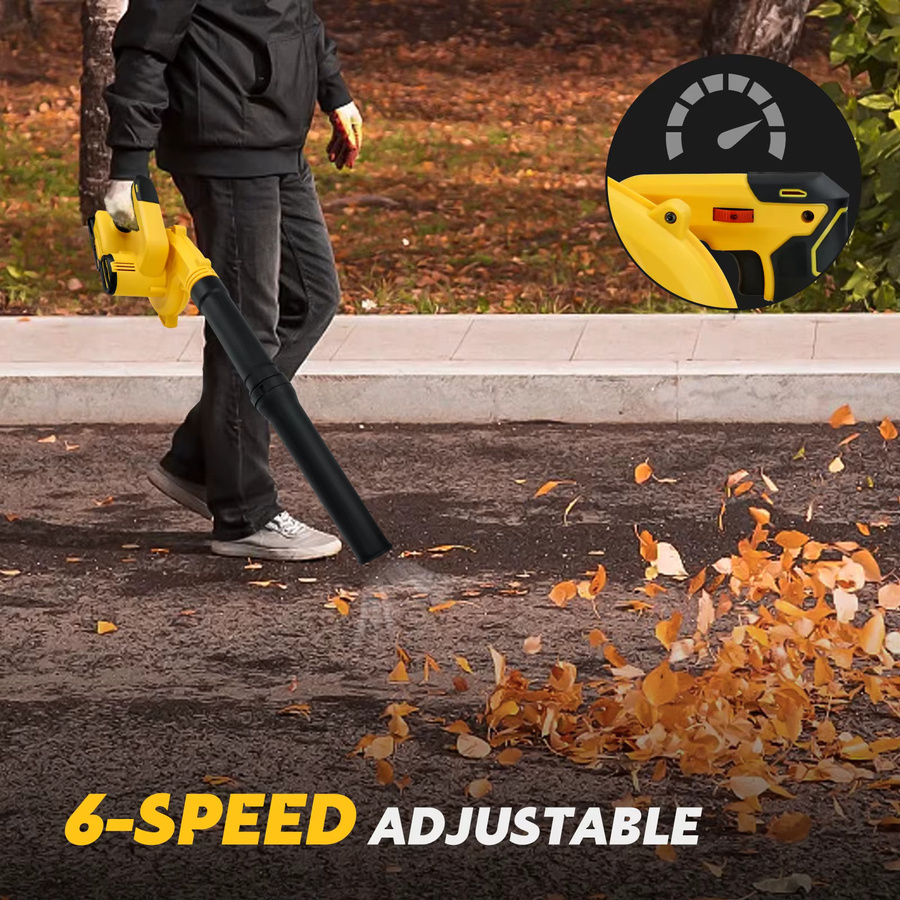 Dewalt 2-in-1 Akku-Laubbläser und Staubsauger Gelb, bürstenloser Motor, 6-Gang, 180 MPH, passend für Dewalt 20V Akku (ohne Batterie) - Bild 3