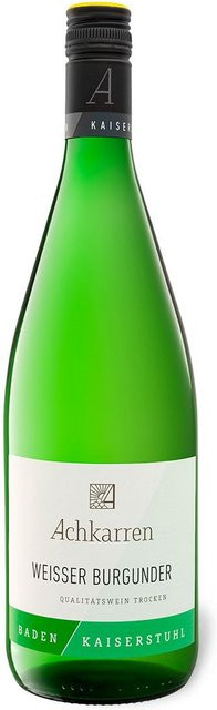 Winzergenossenschaft Achkarren Kaiserstuhl Weißburgunder trocken 2024 Weißwein 1 l - Bild 1
