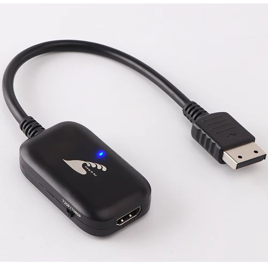 xunbeifang Sega Dreamcast zu HDMI Konverter für Retro-Spiele in Schwarz, HD 720P/1080P Adapter für HDTV und Monitor - Bild 3