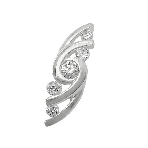 SIGO Anhänger 925 Silber, 5 Zirkonia - Bild 1