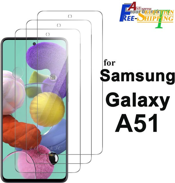 Samsung Galaxy A51 Displayschutzfolie aus gehärtetem Glas Crystal Mica 9H HD klar transparent - Bild 1