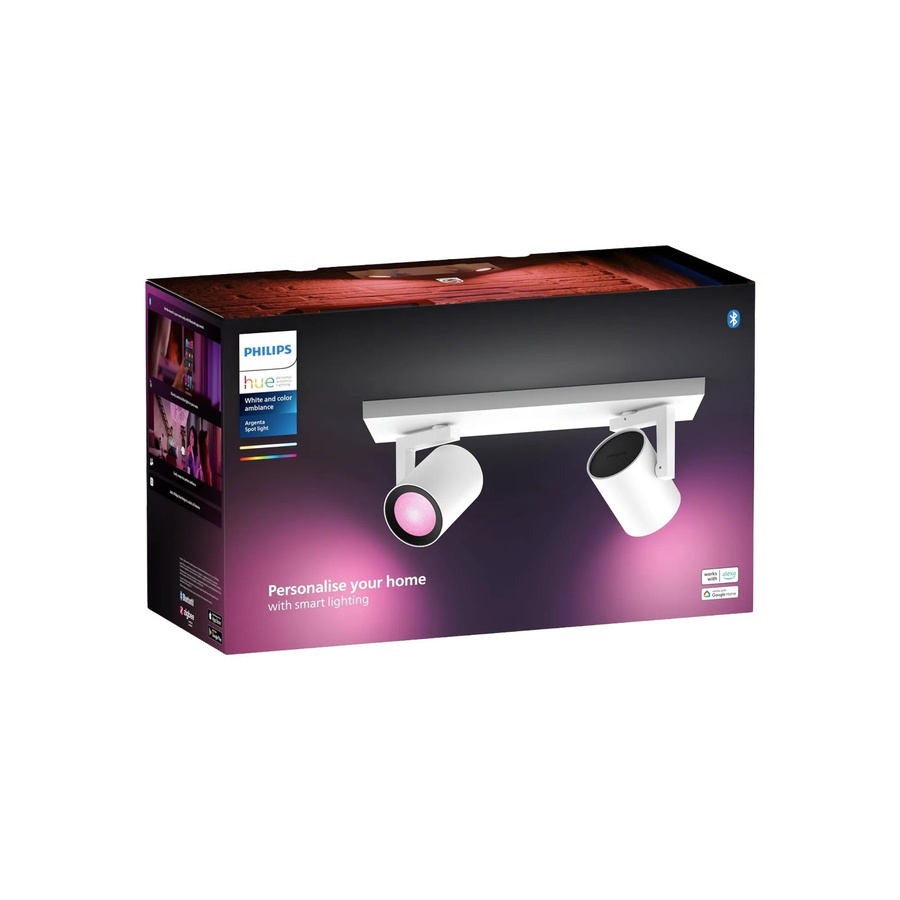 Philips Hue Argenta Smart-LED-Deckenleuchte White & Color Ambiance, 2er-Spot, Weiß - Bild 3