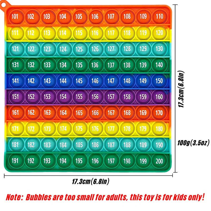 Linyi toy Mathematik Zahlen Fidget Spielzeug Silikon Bunt / Mehrfarbig ab 3-6 Jahre - Bild 6