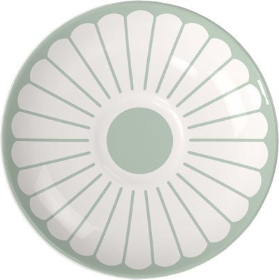 Villeroy & Boch Untertasse Fleur in Weiß und Grün aus Bone China mit floralem Design - Bild 1