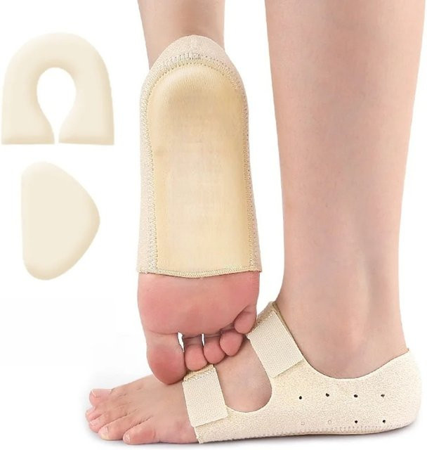 BXA Orthopädische Silikon Fußpads, 2 in 1 Ferse Abdeckung, 1 Paar - Bild 1