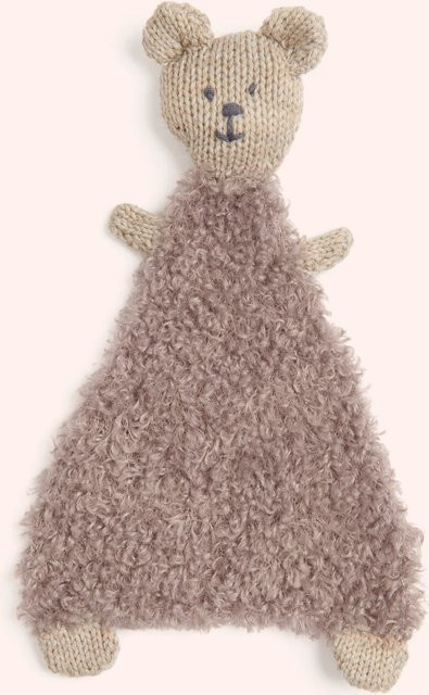 Rico Baby Strickset Schmusetuch Modell 20 Teddy Braun Natur Melange - Bild 1
