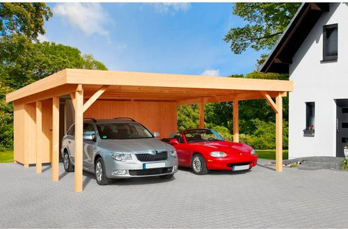 Mr. GARDENER Geräteraum in Beige mit Einzel Tür, B: 555 cm, T: 193 cm - Bild 1