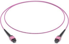 Corning LWL-Patchkabel 12F MPO PC ST/ST OM4 violett, Länge: 2 m - Bild 1