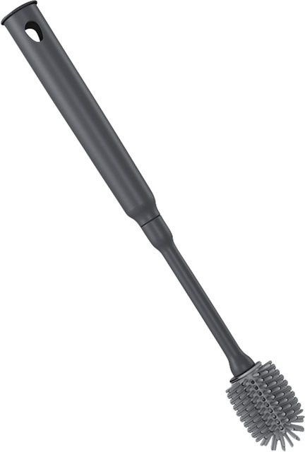 Metaltex Teleskop-Flaschenbürste Profi in Grau mit Silikon und Kunststoff - Bild 1